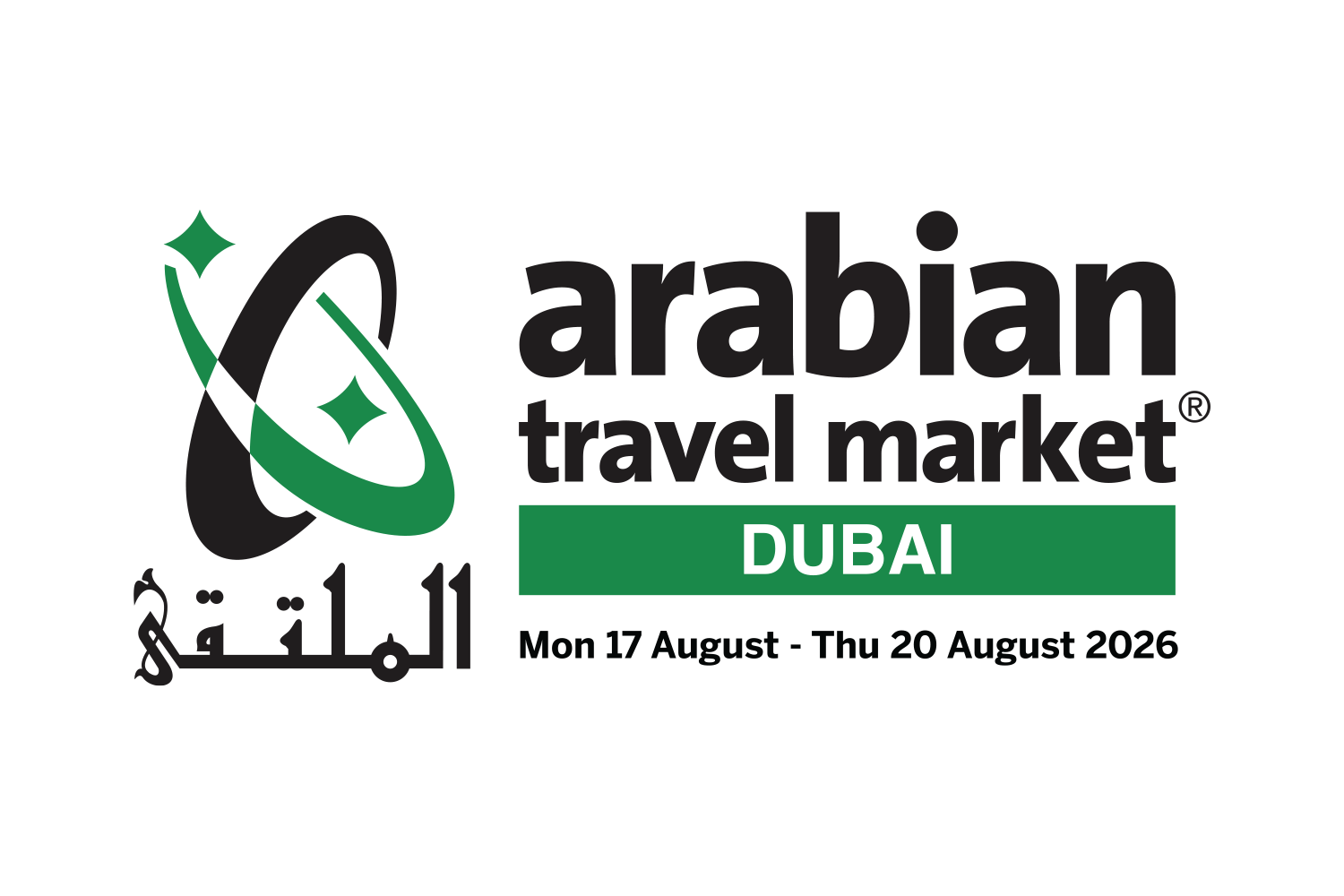 Arabian Travel Market 2026 exhibition stand builder Dubai World Trade Centre official event logo